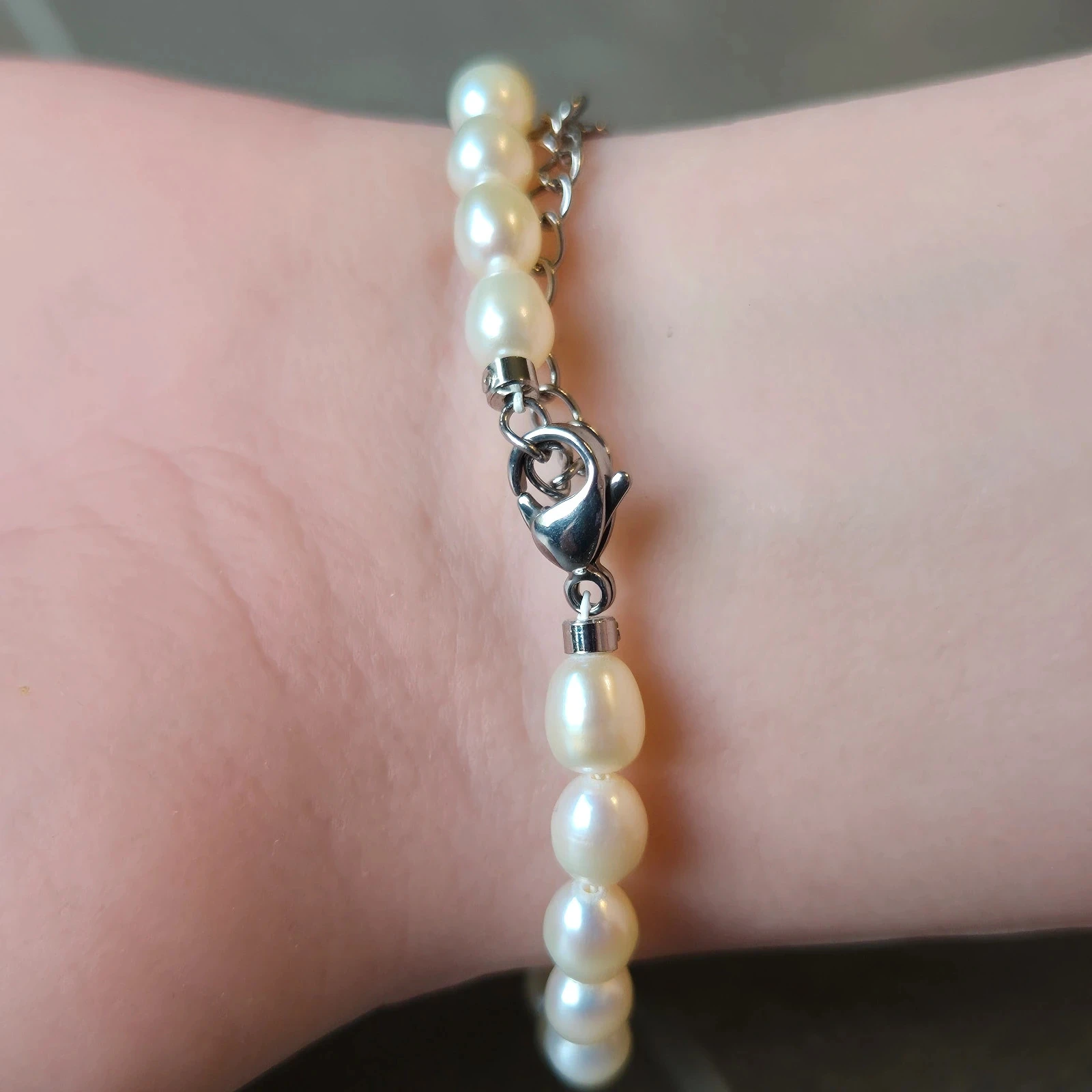 #Echte parelketting met S925 zilveren sluiting – photo 5